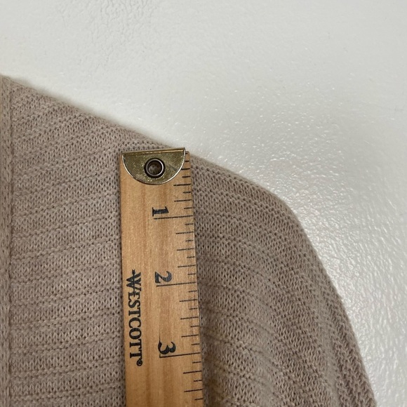 Gap Ribbed Short Sleeve Open Front Cardigan Size XS Oversized Light Pink - Picture 5 of 8